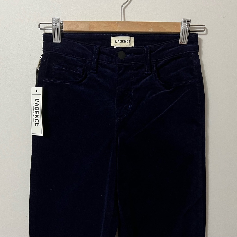 l’agence Marty High Rise Velvet Flare Jeans - Picture 6 of 7